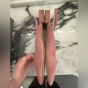 Everlane The Editor Flat Pelle Serpente Taglia 8 | Scarpe Donna Slingback Nuove In Scatola